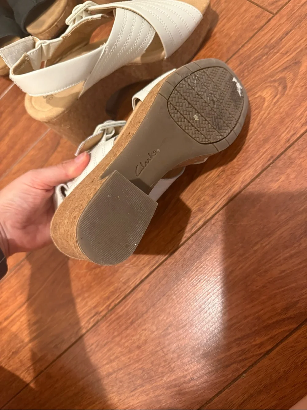 Clarks elegant white